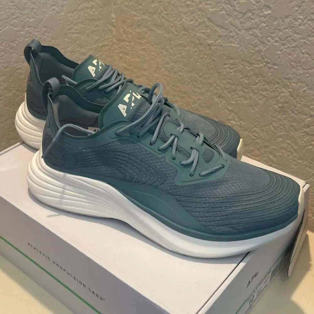 APL Men's 10 Streamline Running Shoes Seaside Teal White Athletic Sneaker NWT